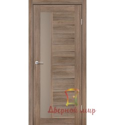 Двери LORENZA серое дерево сатин бронза